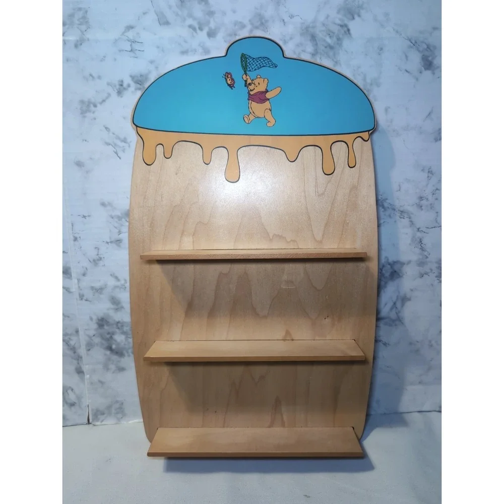 Winnie The Pooh Disney Honey Pot Shaped Wood Display Trinket Shelf 18.5